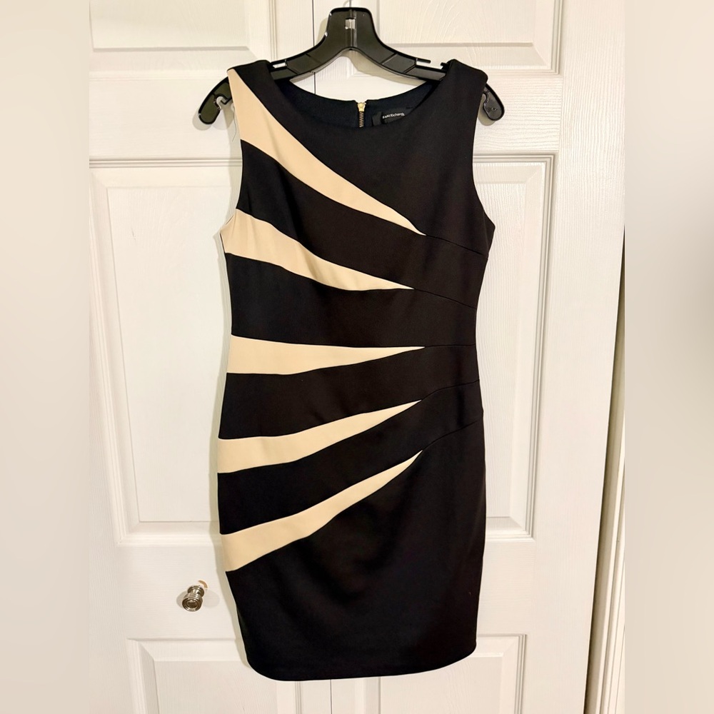 R&M Richards Brown Sheath Mini Dress